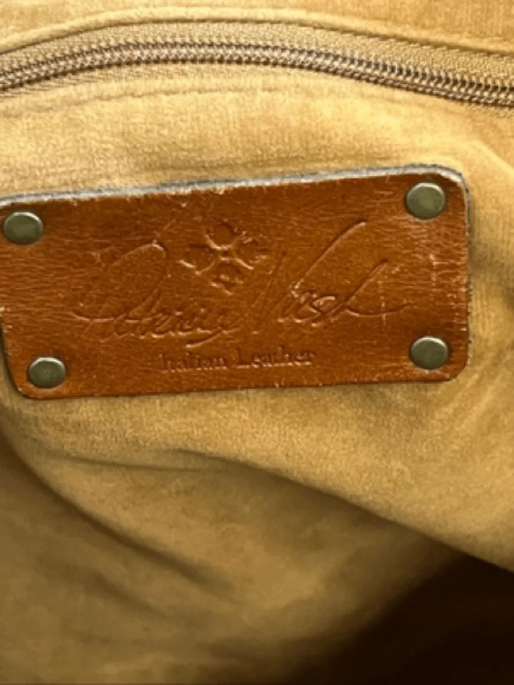 Patricia Nash Tan Leather Everyday Shoulder Bag